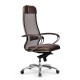 Кресло руководителя Метта Samurai SL-1.04 MPES сетка/экокожа темно-коричневый