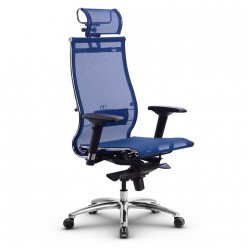 Кресло руководителя Метта Samurai S-3.05 сетка синий