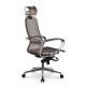 Кресло руководителя Метта Samurai S-2.041 MPES сетка/экокожа светло-коричневый/серый