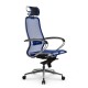 Кресло руководителя Метта Samurai S-2.041 MPES сетка/экокожа синий/черный