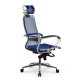 Кресло руководителя Метта Samurai S-2.041 MPES сетка/экокожа синий/черный