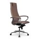 Кресло руководителя Метта Samurai Lux-21 MPES экокожа светло-коричневый