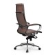 Кресло руководителя Метта Samurai Lux-21 MPES экокожа светло-коричневый
