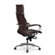 Кресло руководителя Метта Samurai Lux-11 MPES экокожа темно-коричневый