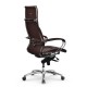 Кресло руководителя Метта Samurai Lux MPES экокожа темно-коричневый