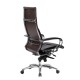 Кресло руководителя Метта Samurai Lux кожа темно-коричневый