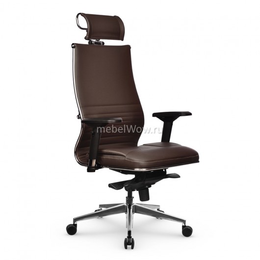 Кресло руководителя Метта Samurai KL-3.051 MPES экокожа темно-коричневый
