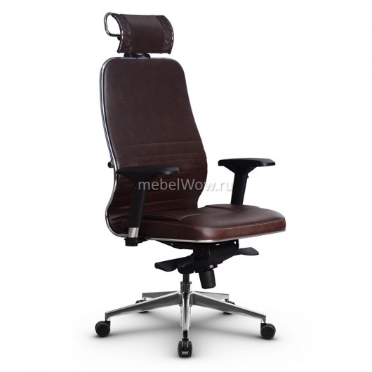 Кресло руководителя Метта Samurai KL-3.041 кожа светло-коричневый