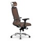 Кресло руководителя Метта Samurai KL-3.04 MPES экокожа светло-коричневый