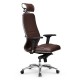 Кресло руководителя Метта Samurai KL-3.04 MPES экокожа темно-коричневый