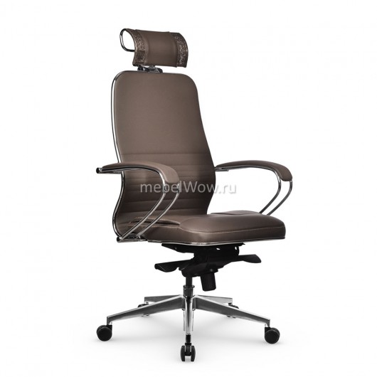 Кресло руководителя Метта Samurai KL-2.041 MPES экокожа светло-коричневый