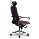 Кресло руководителя Метта Samurai KL-2.041 кожа темно-бордовый