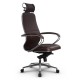 Кресло руководителя Метта Samurai KL-2.041 кожа темно-коричневый