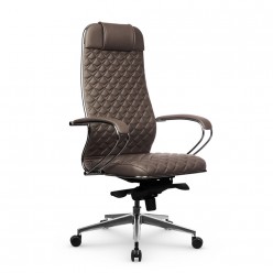 Кресло руководителя Метта Samurai KL-1.041 MPES C-Edition экокожа светло-коричневый