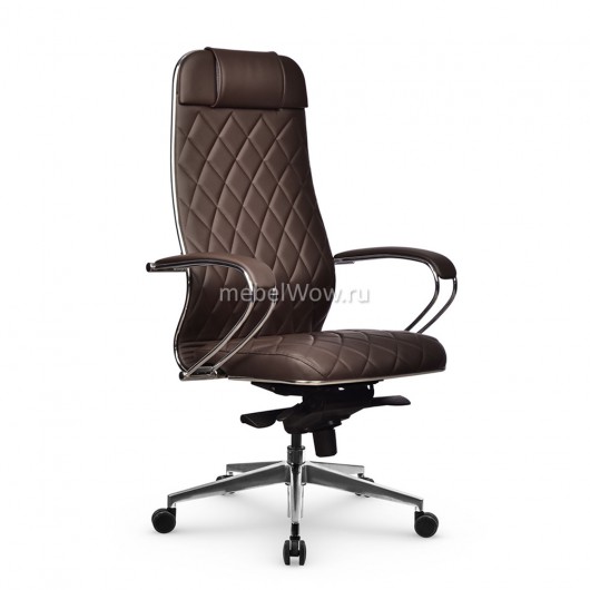 Кресло руководителя Метта Samurai KL-1.041 MPES M-Edition экокожа темно-коричневый