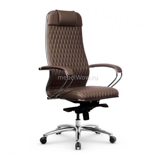 Кресло руководителя Метта Samurai KL-1.04 MPES B-Edition экокожа светло-коричневый