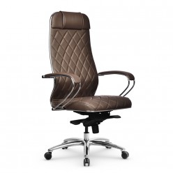 Кресло руководителя Метта Samurai KL-1.04 MPES M-Edition экокожа светло-коричневый