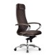 Кресло руководителя Метта Samurai KL-1.04 MPES M-Edition экокожа темно-коричневый