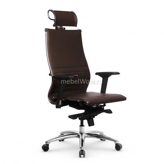 Кресло руководителя Метта Samurai K-3.05 MPES экокожа темно-коричневый