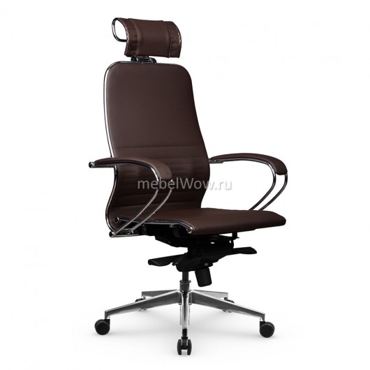 Кресло руководителя Метта Samurai K-2.041 MPES экокожа темно-коричневый