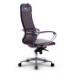 Кресло руководителя Метта Samurai Comfort-1.01 кожа бордовый