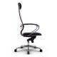 Кресло руководителя Метта Samurai Comfort-1.01 кожа красный/черный