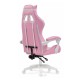 Кресло компьютерное Woodville Rodas розовый/белый
